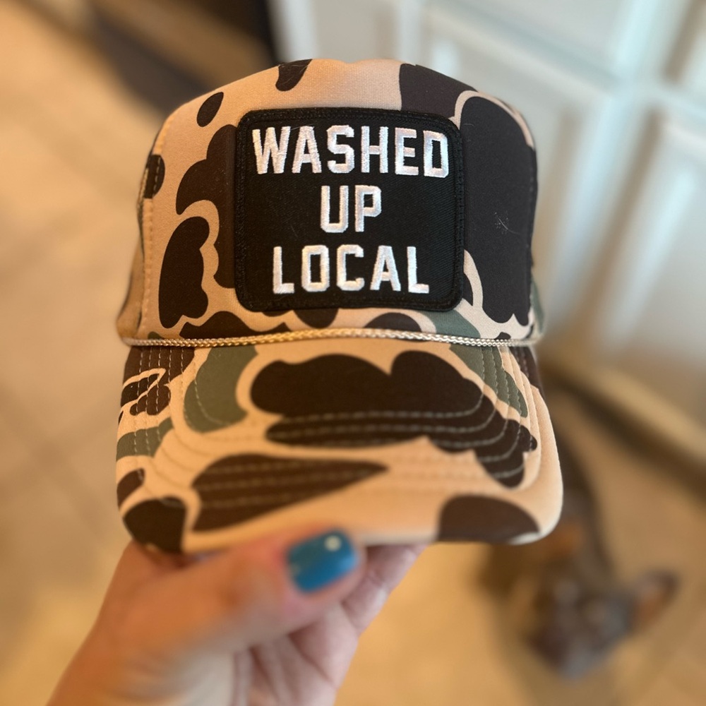 Washed Up Local Camo Cap